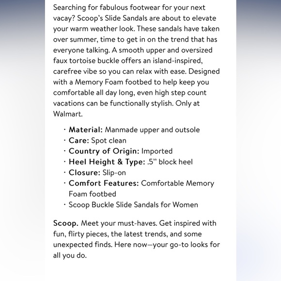 NWT Scoop Women's Buckle Slide Sandals - Picture 7 of 7